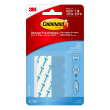 Command Small Refill Adhesive Strips  Damage Free Hanging Wall Adhesiv