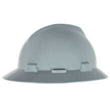 MSA 10058319 V-Gard Vollschutzhelm mit 1-Touch Aufhängung|Polyethylen-Schale, hoher Schutz, selbstjustierende Gurte