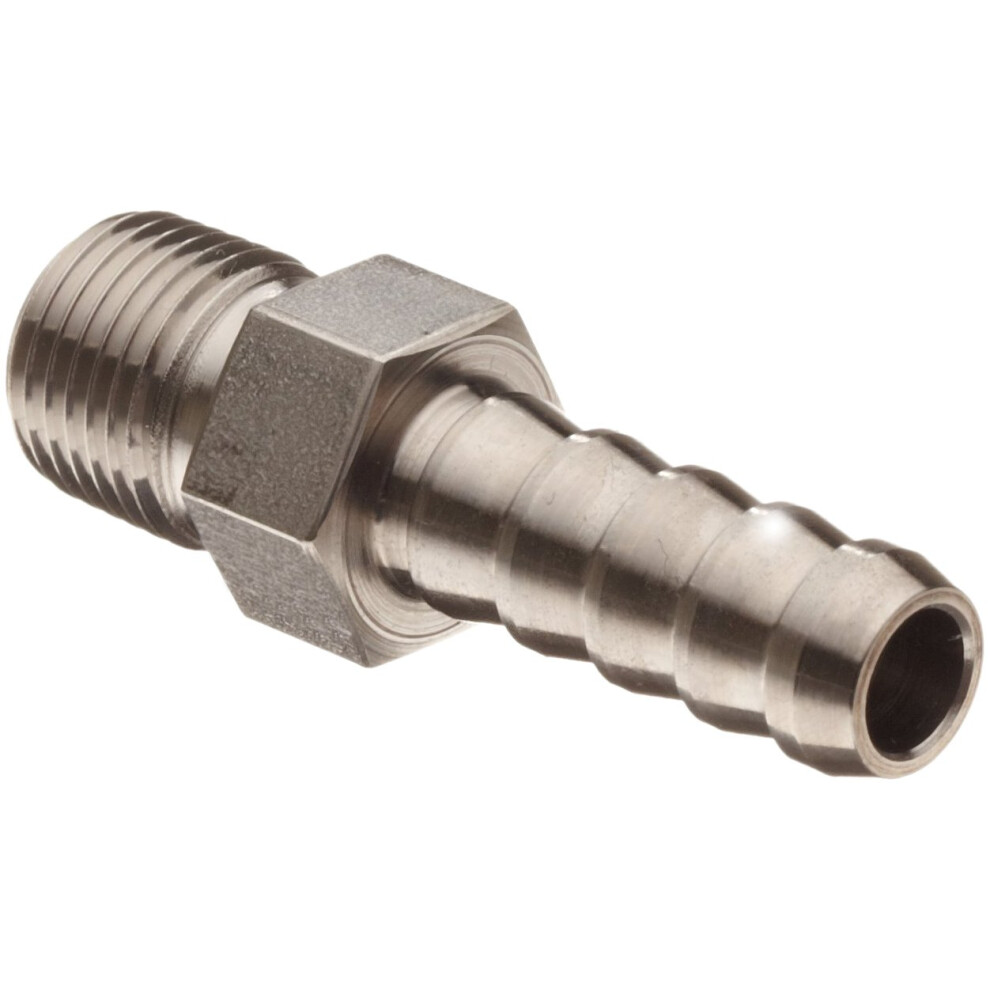 Parker 4-2 B2HF-SS 316 Stainless Steel Barb Connector To Male Pipe 1/4