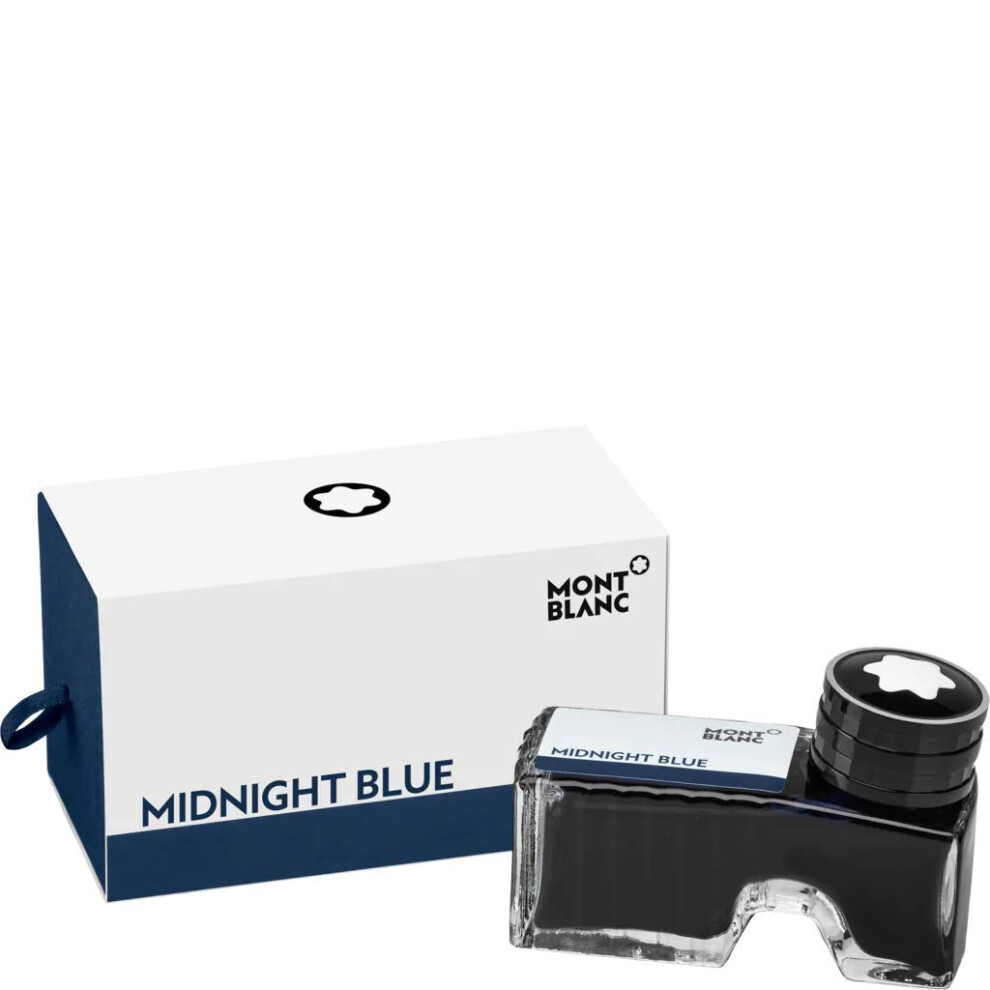 Montblanc Ink Bottle Midnight Blue 109204 - Premium-Quality Refill Ink