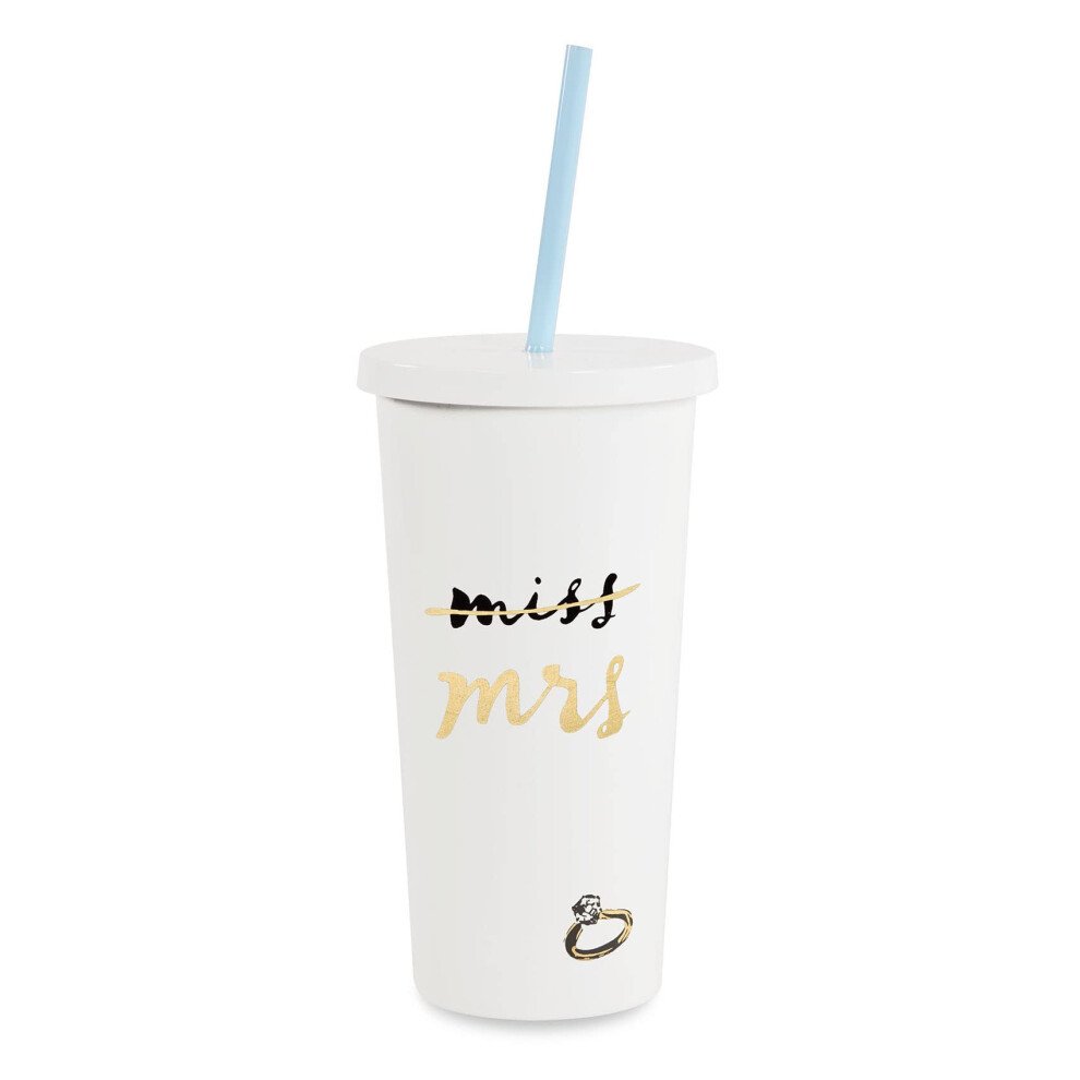 Kate Spade New York Bridal Insulated Tumbler with Reusable Straw  20 O