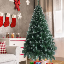 6FT Christmas Tree Iron Leg White PVC 650 Branches