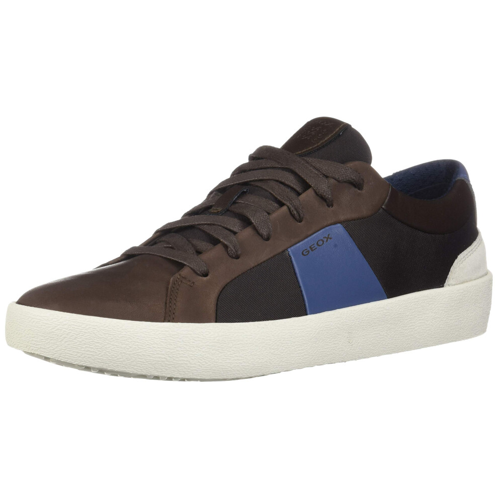 Geox Men's U Warley B Low-Top Sneakers  Brown Brown Blue C6386  6