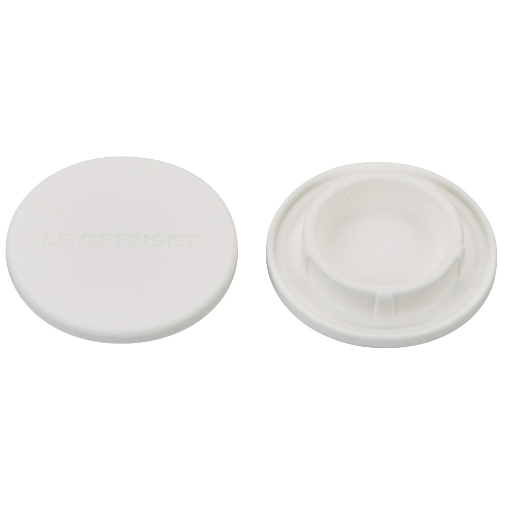 Le Creuset Silicone Mill Caps  2 1/2""  White