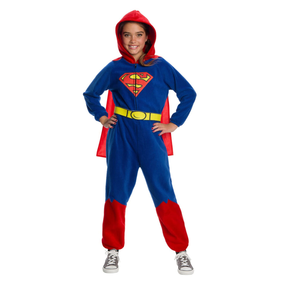 Rubie's DC Superheroes Girl's Superman One-Piece Costume Jumpsuit  Med