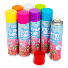 Boley Spray liitumaali - 8 kpl pestvi jalkakytvliitumaalauspurkkeja 14-vuotiaille ja sit vanhemmille lapsille
