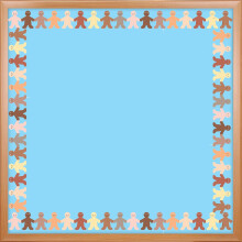 Hygloss Products, Inc. Personas Multiculturales para Pizarras (33607), 3 x 36 Pulgadas