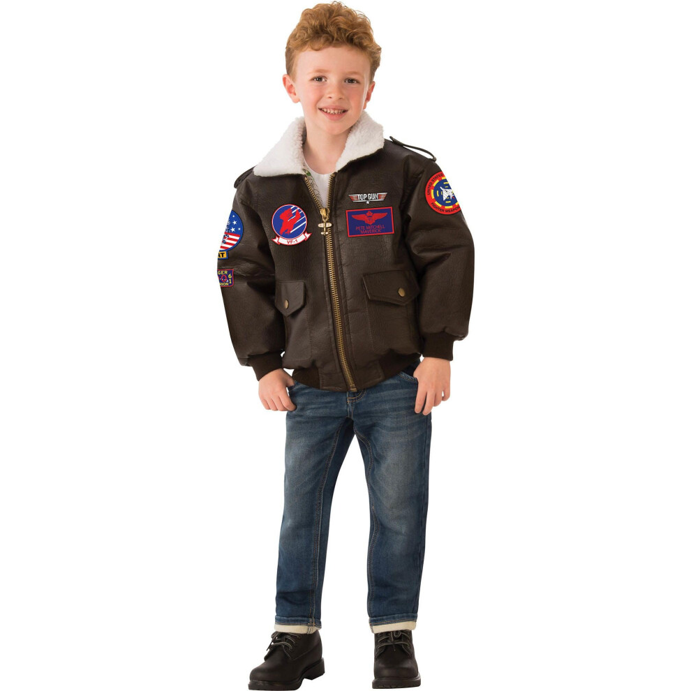 Rubie's Top Gun Child's Costume Bomber Jacket  Medium