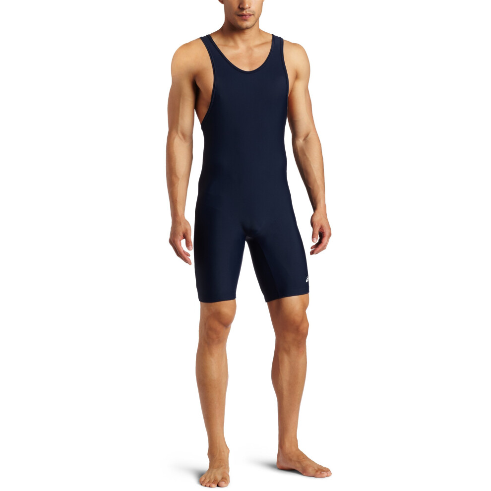 ASICS Men's Solid Modified Singlet  Navy  Medium