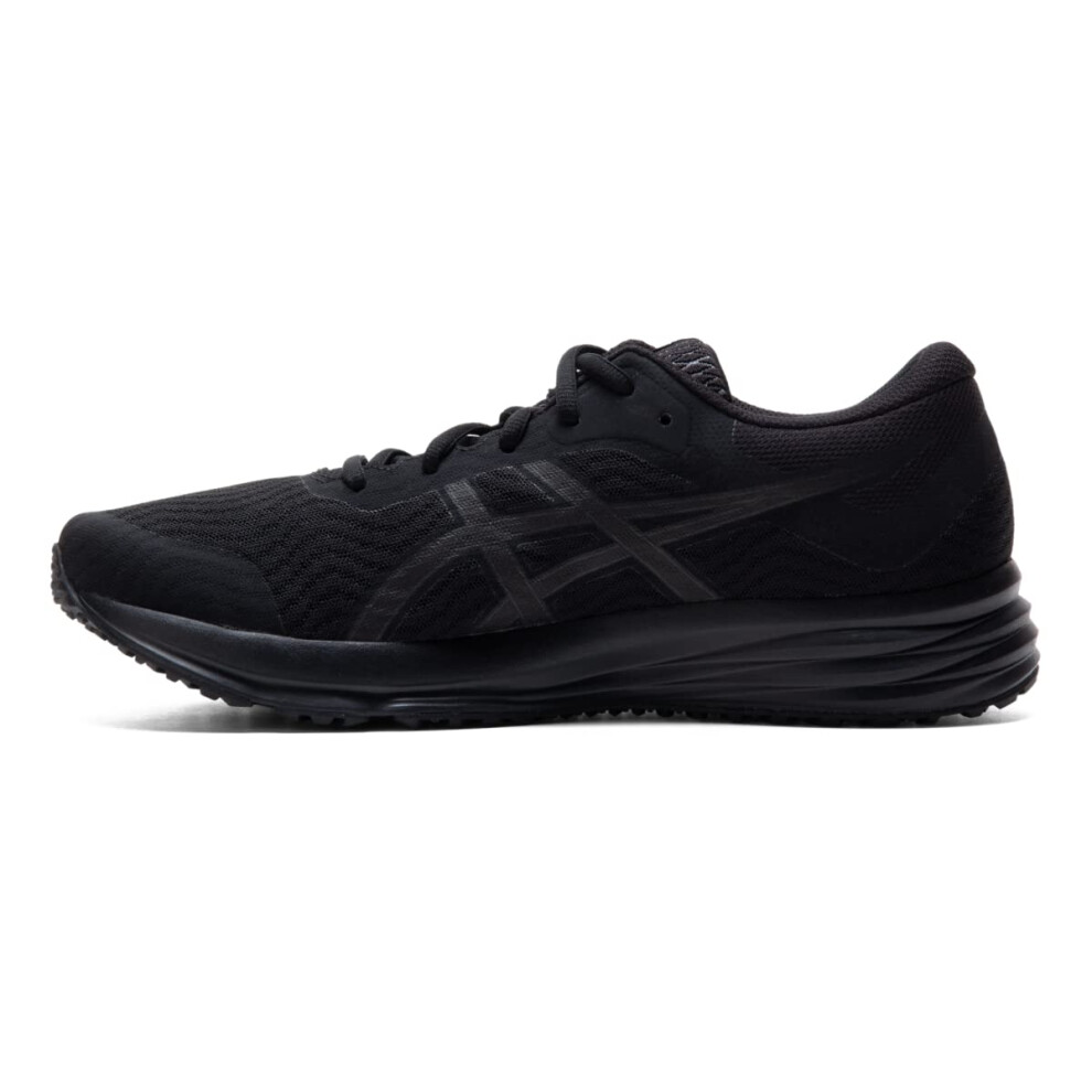 ASICS Men's Patriot 12 Running Shoes  8  Black/Black