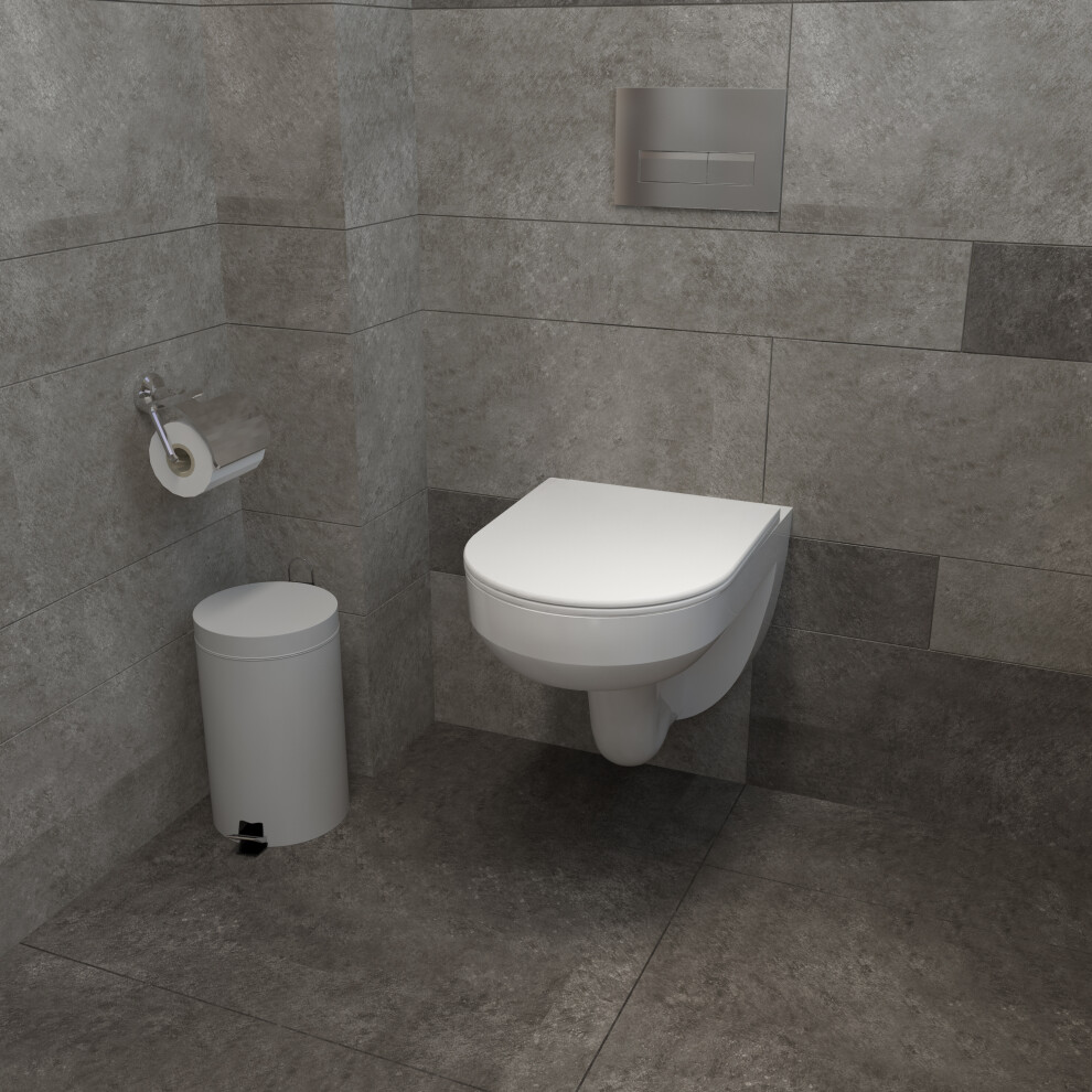 (Wall Hung-415-UF) Bathroom Ceramic Rimless Wall Hung Toilet WC Pan
