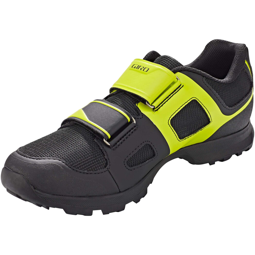 Giro Berm Men Clipless Mountain Bike Shoes - Black/Citron Green (2021)