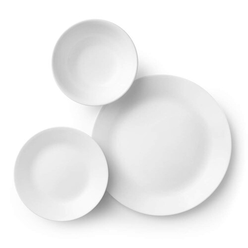 Corelle Livingware 18-Piece Dinnerware Set  Winter Frost White  Servic 1