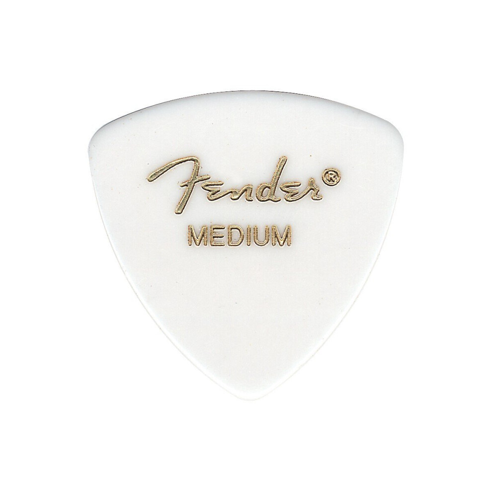 Fender Classic Celluloid Guitar Picks 346 Shape  White  Heavy  72-Pack