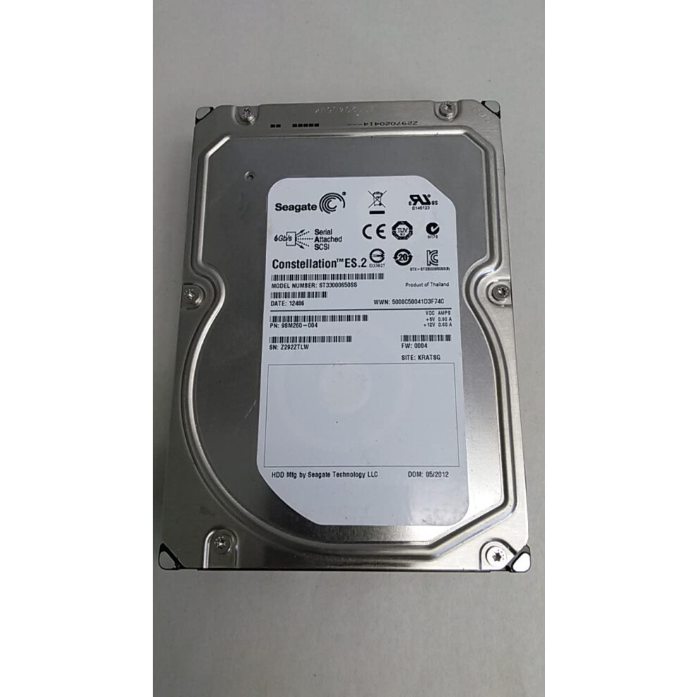 Seagate ST33000650SS Constellation ES.2 SAS 6Gb/s 3-TB Hard Drive