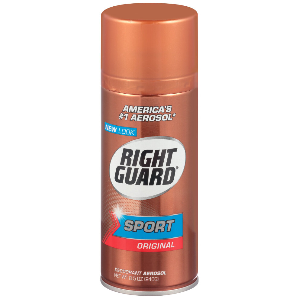 Right Guard Sport Deodorant  Aerosol  Original 8.5 oz (Pack of 5)