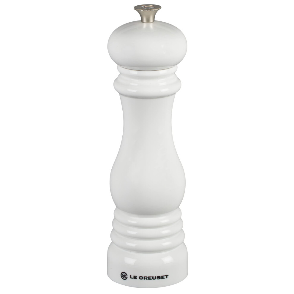 Le Creuset Pepper Mill  8"" x 2 1/2""  White