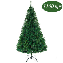 7FT Christmas Tree Artificial Tree with Metal Stand(1100 Tips)