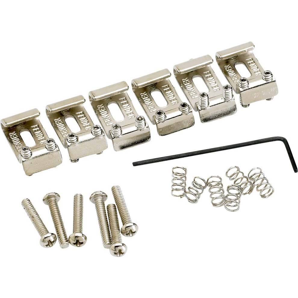 Fender American Vintage Stratocaster Bridge Saddles - Nickel  Medium