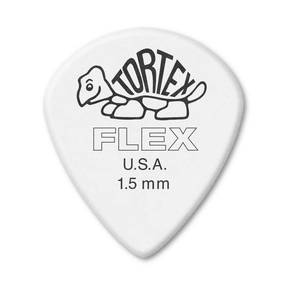 Jim Dunlop Tortex Flex Jazz III XL 1.5mm 12 Pack Guitar Picks (466P1.5