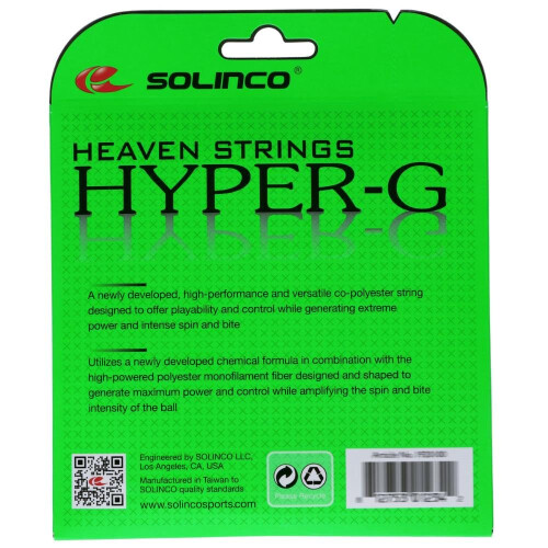 Solinco Heaven Strings Hyper-G Tennis String Set-16g/1.30mm 2