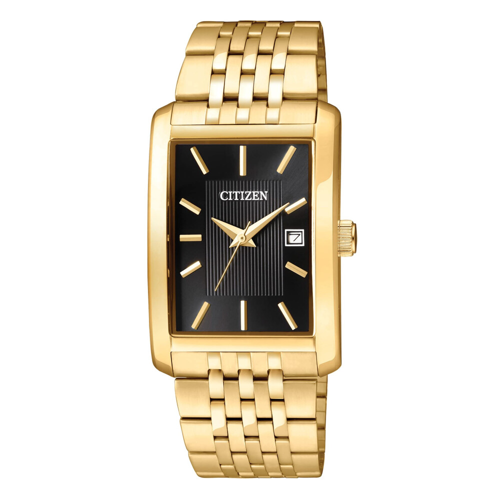 Citizen Quartz Mens Watch  Stainless Steel  Classic  Gold-Tone (Model: