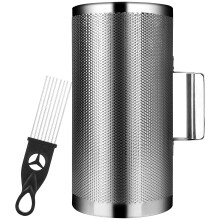 12 """" x 6 """" Metal Guiro Shaker Rostfritt stl Guiroinstrument med skrapan Musikinstrument Latin slagverk