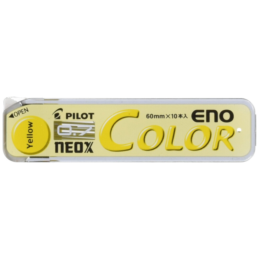 Pilot Color Mechanical Pencil Lead Eno  0.7mm  Yellow  10 Leads (HRF7C