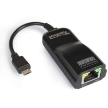 Plugable USB 2.0 OTG Micro-B to 100Mbps Fast Ethernet Adapter Compatib