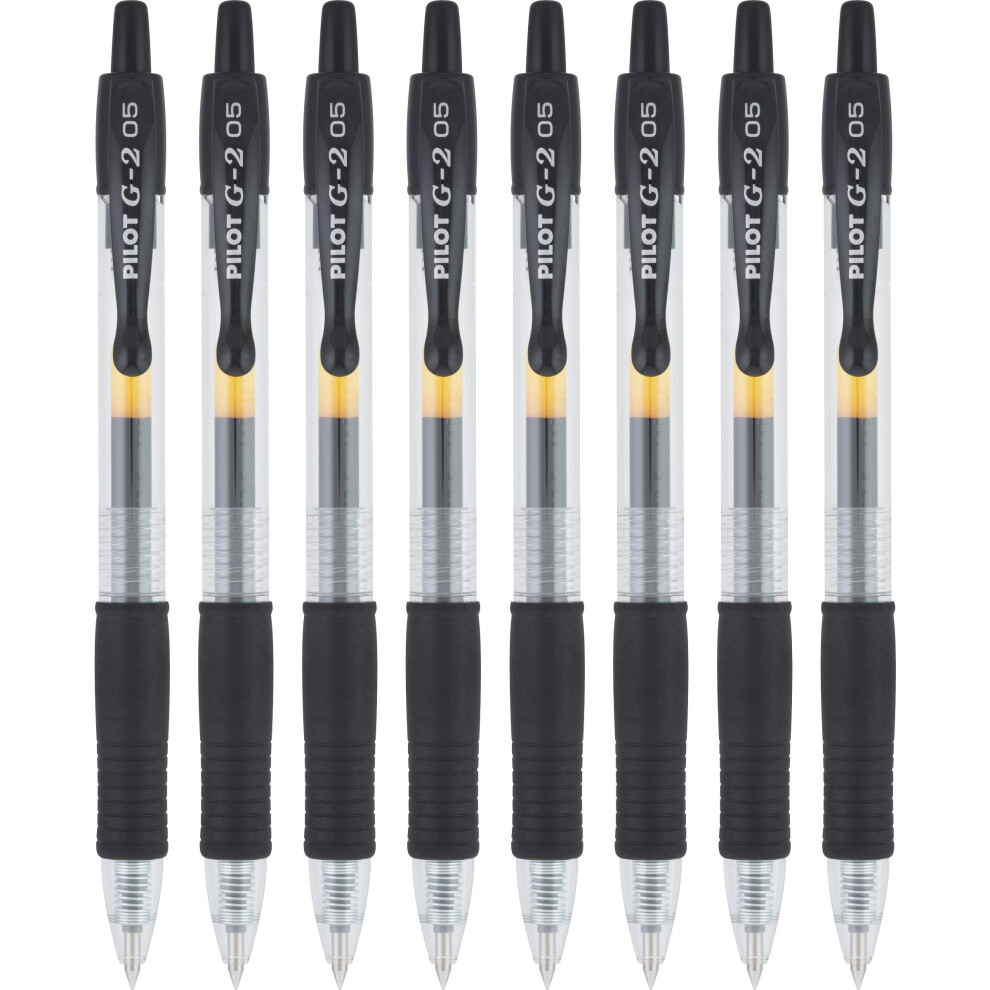 Pilot  G2 Premium Gel Roller Pens  Extra Fine Point 0.5 mm  Pack of 8