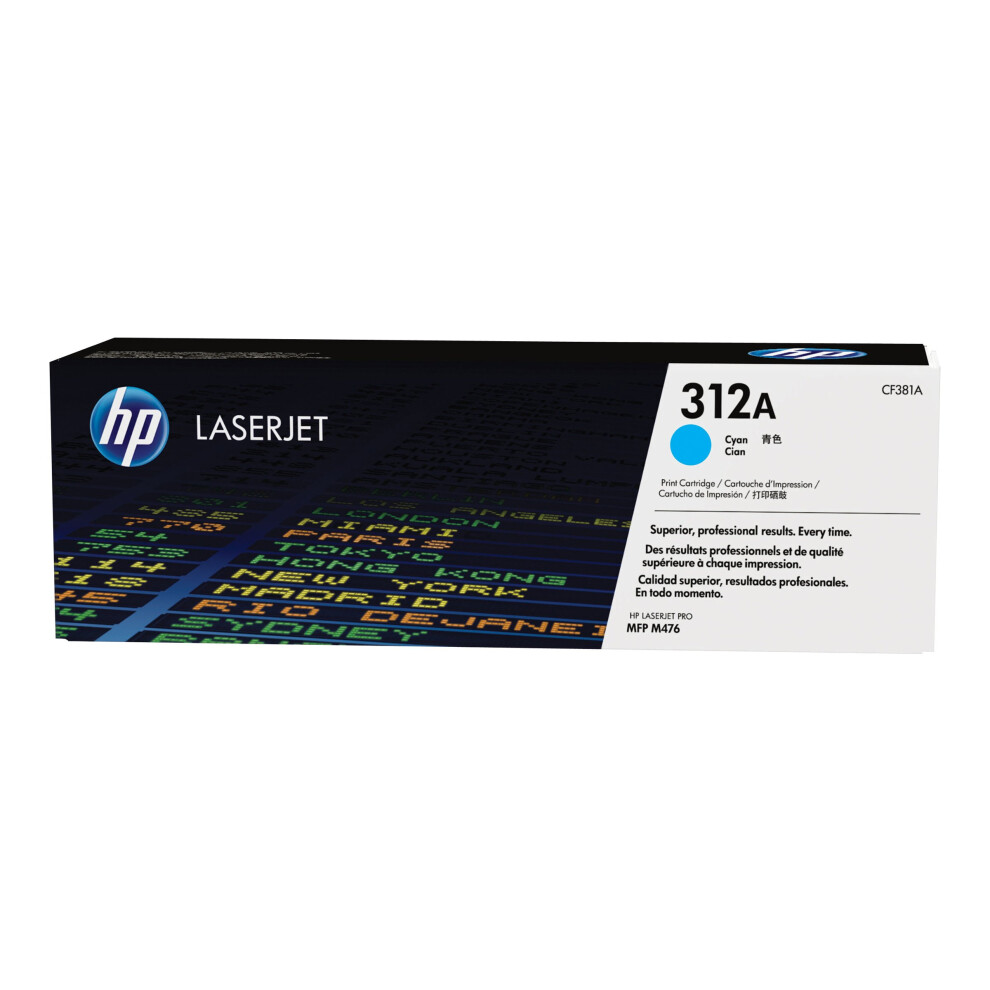 HP 312A Cyan Toner Cartridge | Works with HP Color LaserJet Pro MFP M4