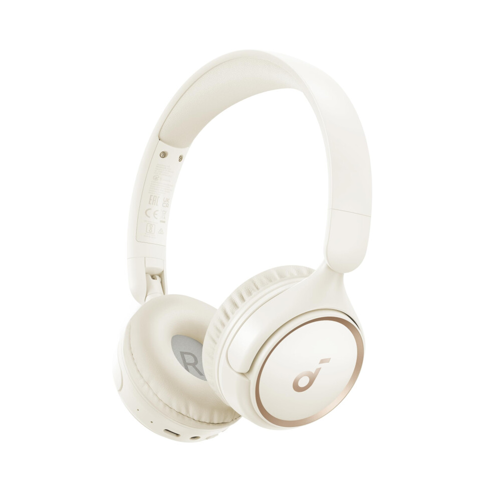 Soundcore H30i Wireless On-Ear Headphones Foldable Design Pure Bass White 194644153090