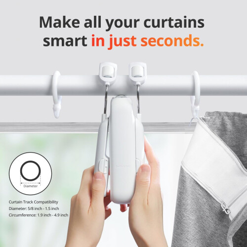 SwitchBot Automatic Curtain Opener - Bluetooth Remote Control Smart Cu 1