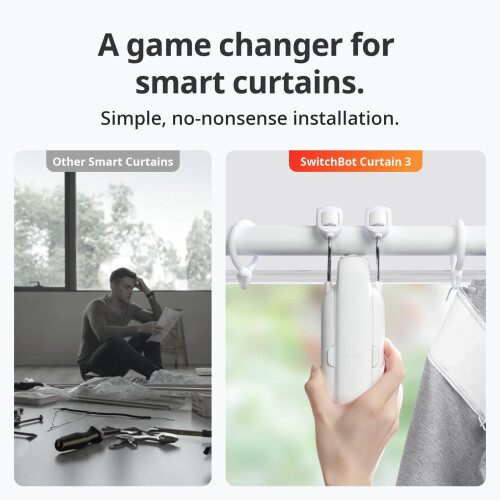 SwitchBot Automatic Curtain Opener - Bluetooth Remote Control Smart Cu 2