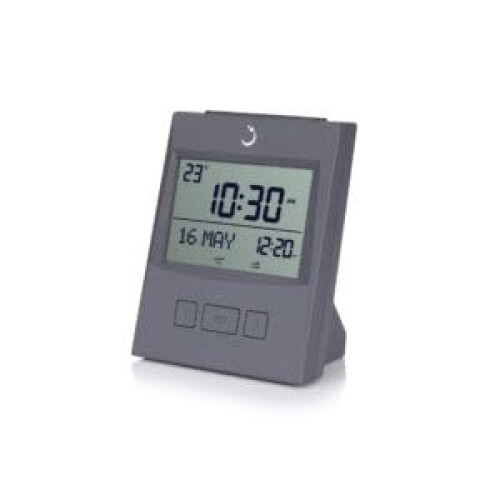 ALFAJR Azan Clock CS-13 Table Clock  Automatic Athan Prayer Alarm Grey 1