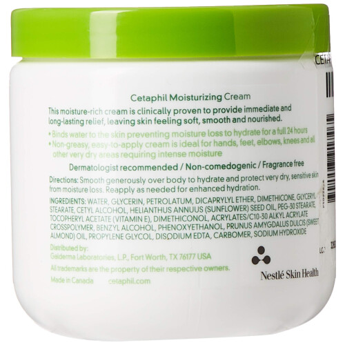 Cetaphil Cetaphil Ανυψωτική Κρέμα Χωρίς Άρωμα για Πολύ Ξηρό/Ευαίσθητο Δέρμα, 16 Οζ 1