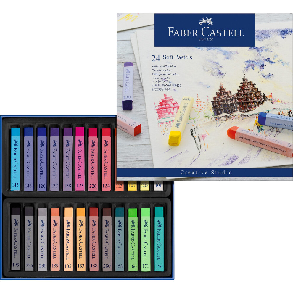 Faber-Castell 128324 Goldfaber Studio Soft Pastel Chalks Pack of 24 As