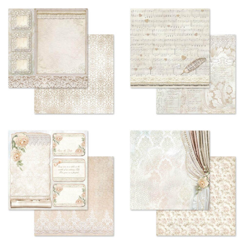 Stamperia Intl Scrapbooking Papper, Flerfärgad 10 Pack 2