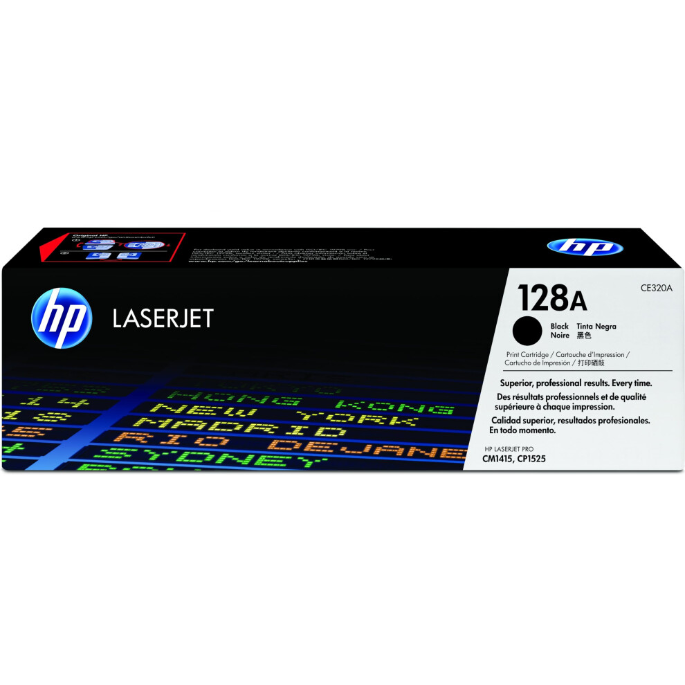 HP 128A Cyan Toner Cartridge | Works with HP LaserJet Pro CM1415 Color