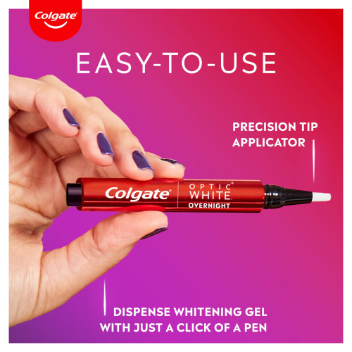 Colgate Colgate Optic White Overnight Teeth Whitening Pen  Teeth Stain Remover 2
