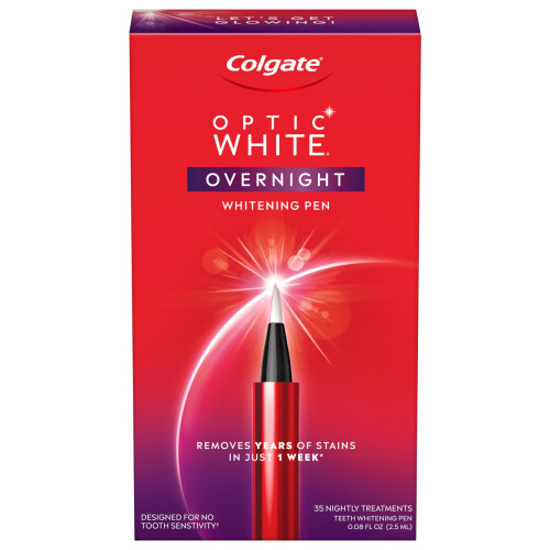 Colgate Colgate Optic White Overnight Teeth Whitening Pen  Teeth Stain Remover