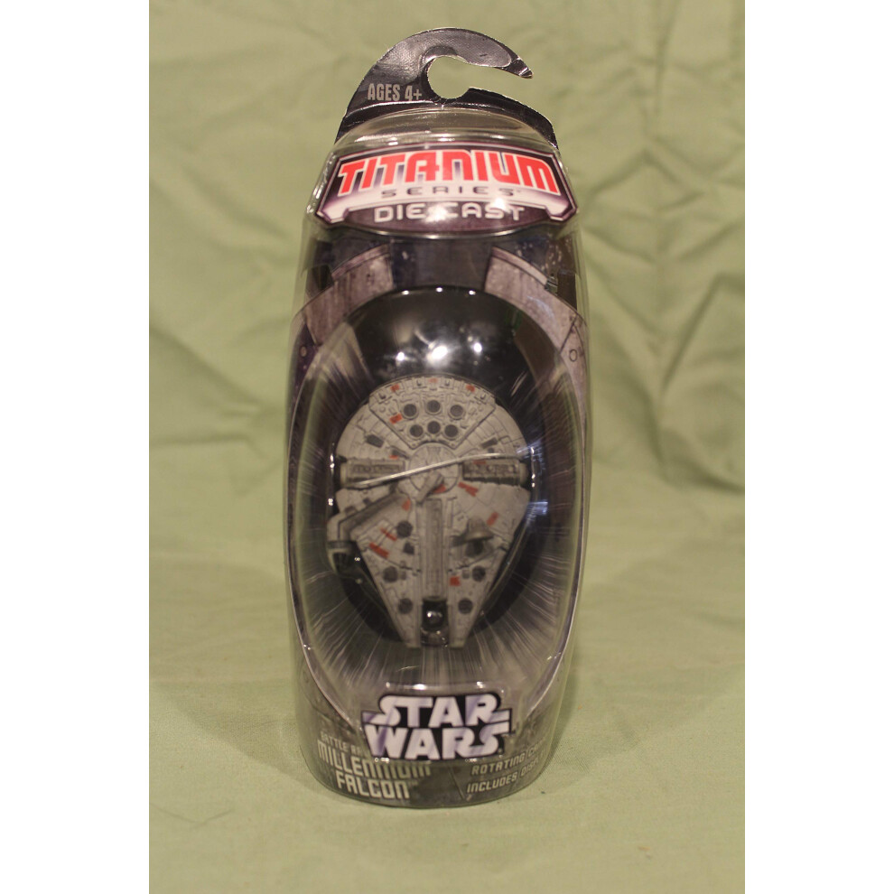 Titanium Series Star Wars 3INCH Vehicles - Battle RAVAGED M.Falcon