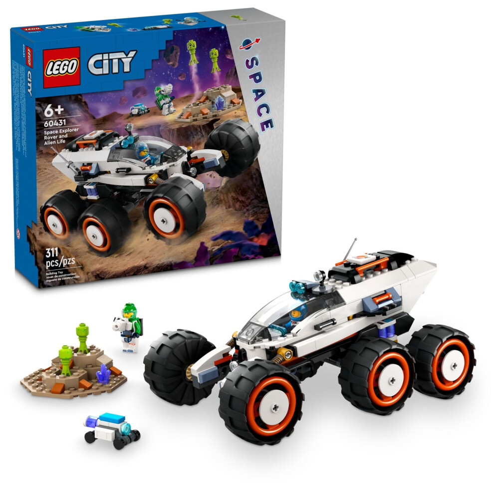 LEGO City Space Explorer Rover and Alien Life Toy  Space Gift for Boys