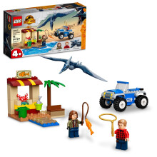 LEGO Jurassic World Pteranodon Chase 76943 Dinosaur Speelset met 2 Minifiguren en Buggy, Cadeau voor Kinderen 4 Jaar en Ouders
