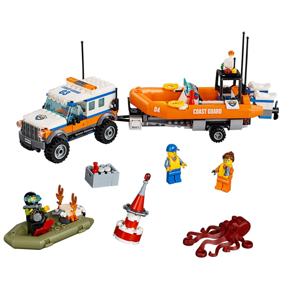 LEGO City Coast Guard 4 x 4 Response Unit 60165 Building Kit (347 Piec