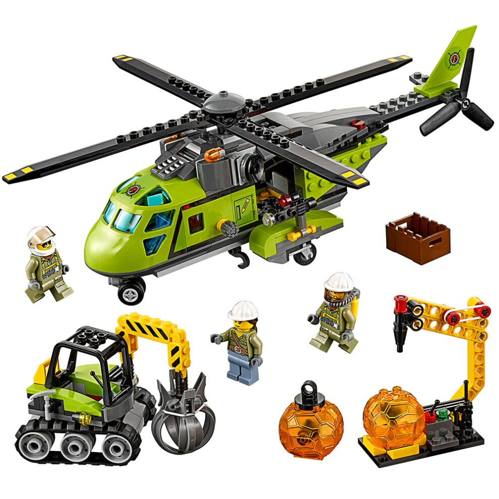 LEGO City Volcano Explorers 60123 Volcano Supply Helicopter Building K