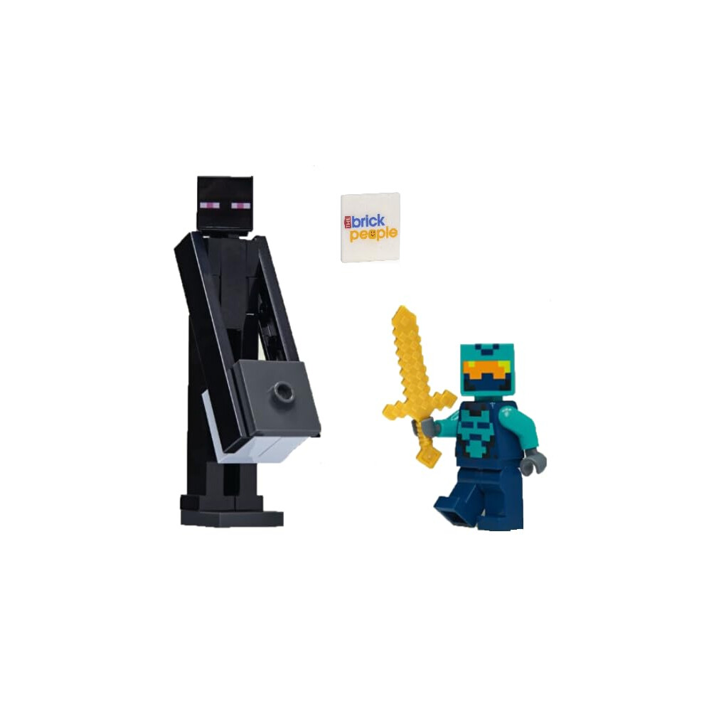 Lego Minecraft: Enderman Minifigure With Nether Hero Combo Pack