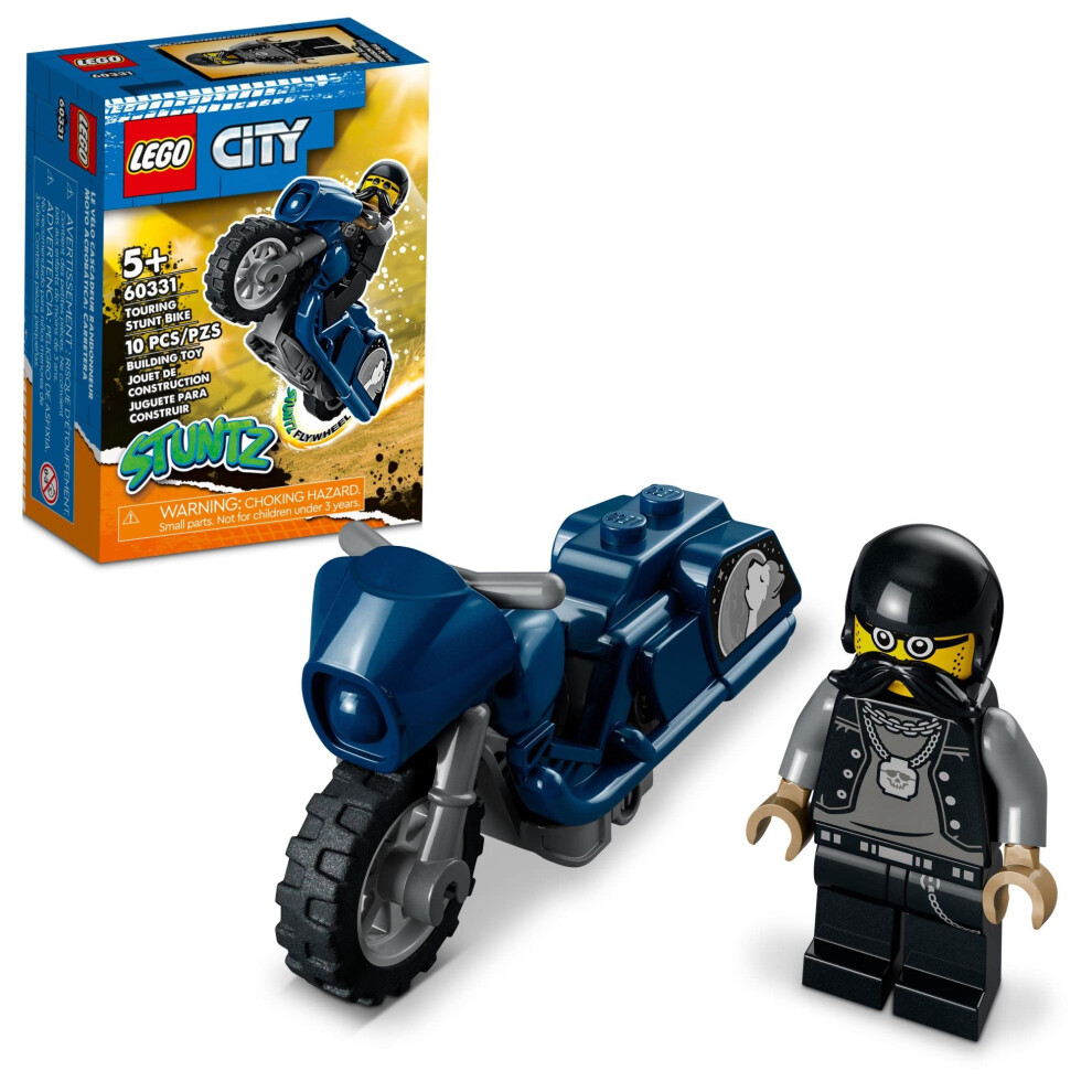 LEGO City Stuntz Touring Stunt Bike 60331 Building Toy Set; Flywheel-P