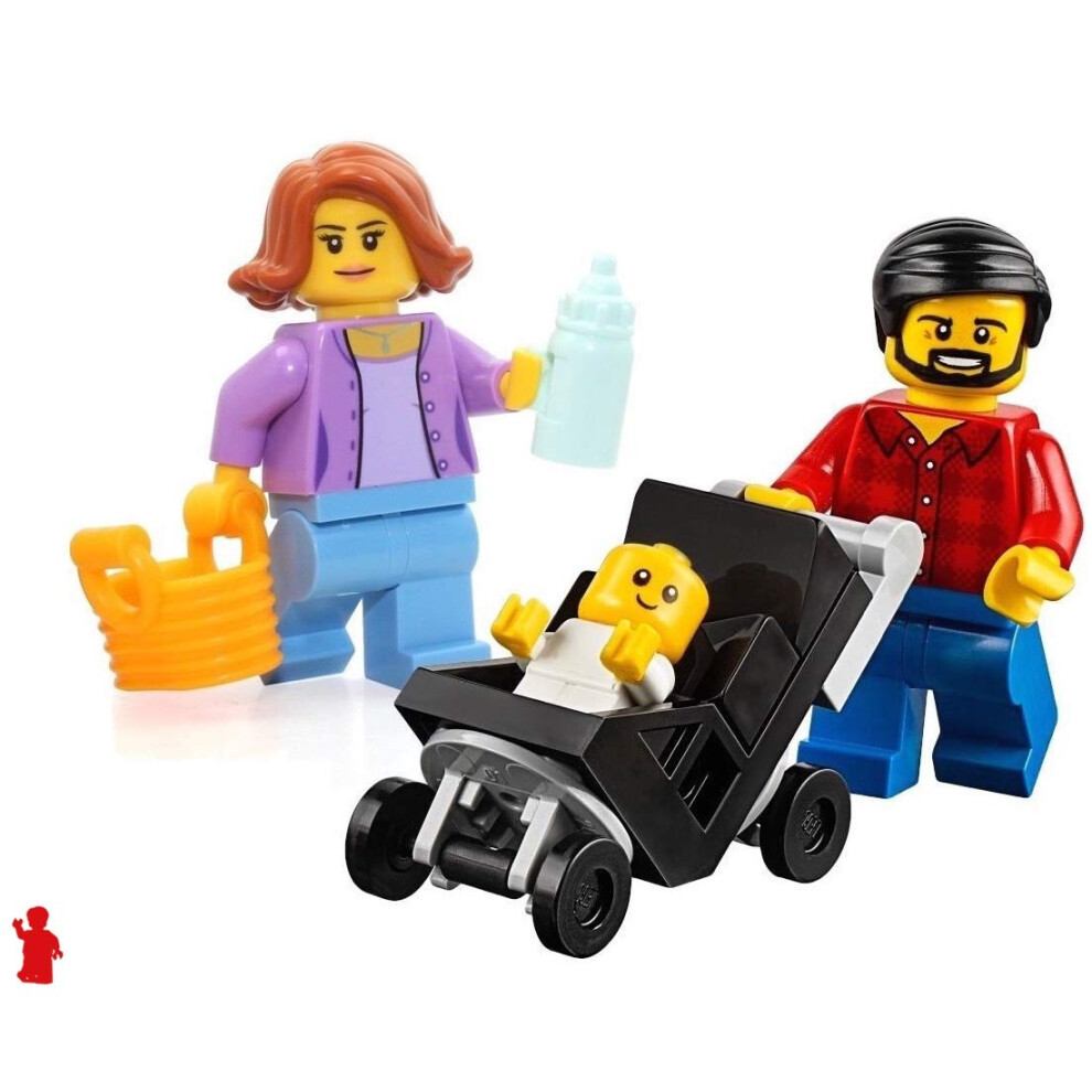 LEGO Town City Fun in The Park Family of Minifigures - Mom Female  Dad