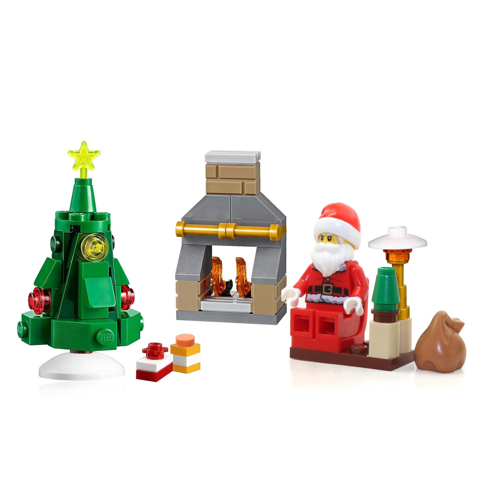 LEGO Holiday Mini Build Set - Living Room with Xmas Tree and Santa Cla